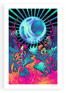 A Trick of the Light (Moon Tarot)  13x19 Print