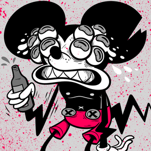 Sicky Mouse 12x12 Print